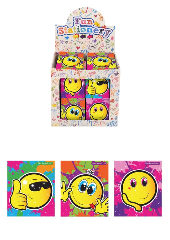 Yellow Smile Face Notebooks (7cm x 6cm)