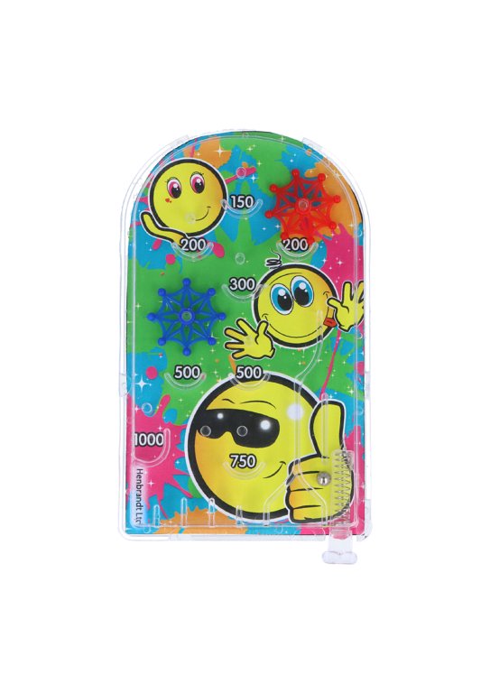 Yellow Smile Face Pinball Puzzle Game (12.8cm x 7.7cm)