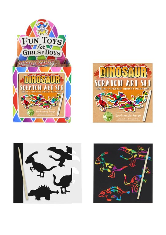 Eco-Friendly Dinosaur Magic Colour Scratch Set