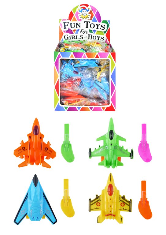 Spring Aeroplanes with Keys (6cm) 4 Assorted Designs and Colours