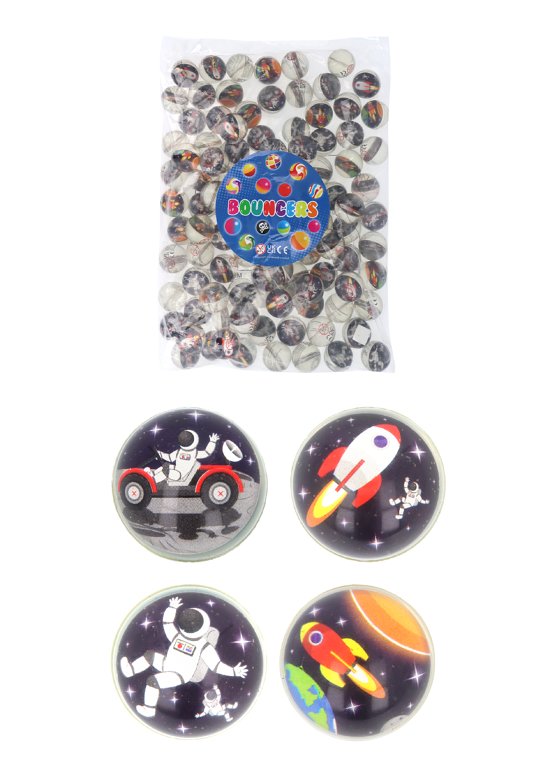 Space Bouncy Balls / Jet Balls (3.3cm) 4 Assorted Designs