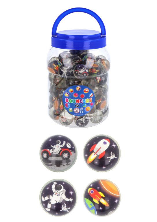 Space Bouncy Balls / Jet Balls (3.3cm) 4 Assorted Designs