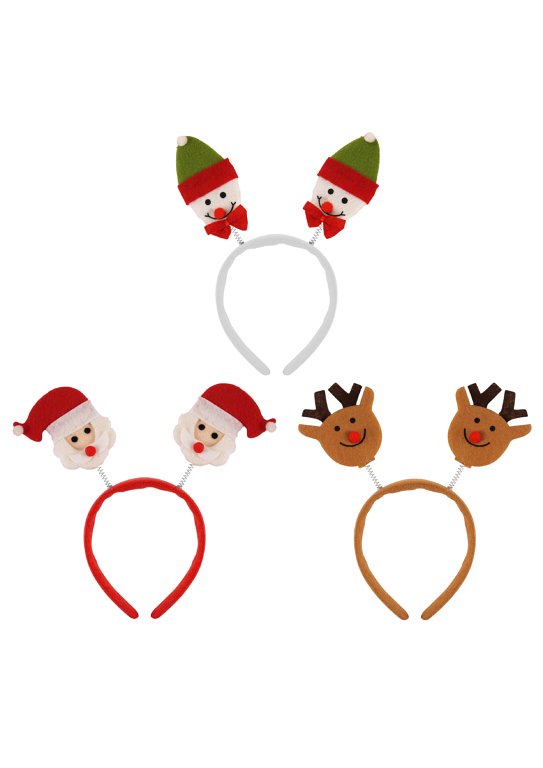 Christmas Head Bopper Headbands (3 Assorted Designs)
