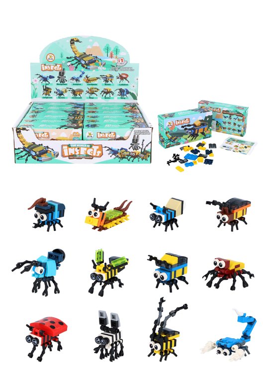 Insect Block Kits 12-in-1 Assorted Designs