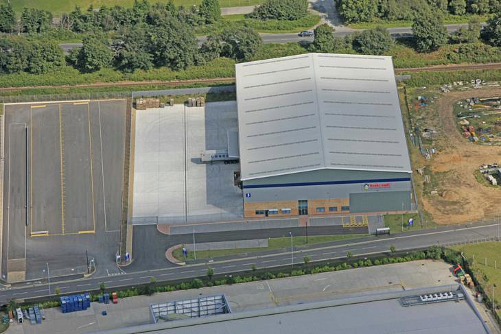 Aerial View Warehouse