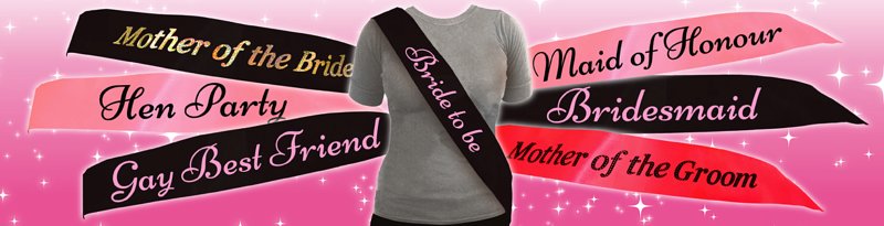 Hen Party Sashes Banner