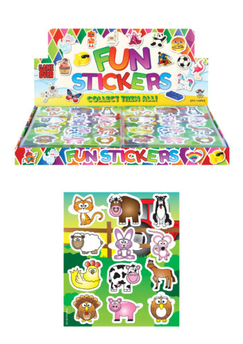 Farm Animal Sticker Sheets (10cm x 11.5cm)