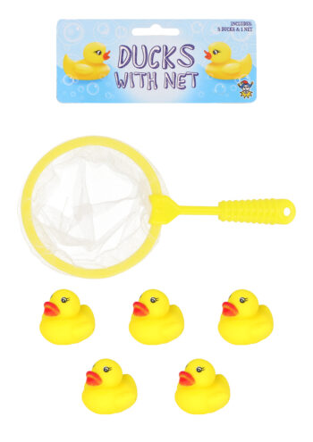 Ducks with Net (5pcs) 2.5-3cm