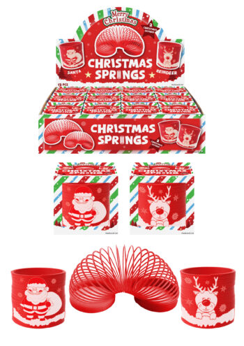 Red Christmas Spring (6.5cm) 2 Designs